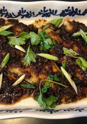 A picture of Indonesian Pan Fried Seabass.