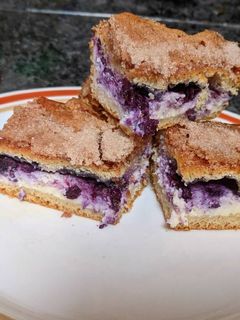 A picture of Blueberry Cheesecake Bites.
