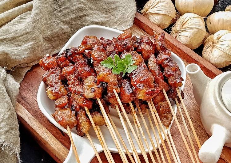 Cara Gampang Menyiapkan Sate Babi(Pork Satay)🐷, Enak