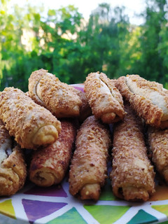 Фото Печенье с орехами и корицей.