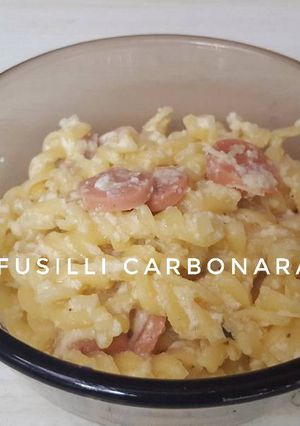 Foto resep Fusilli carbonara