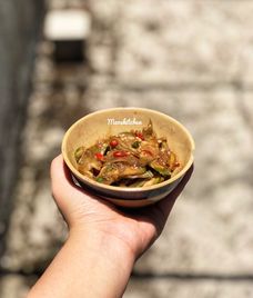 cà bát trộn mắm nêm