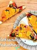 Mini pizza on toasted bread