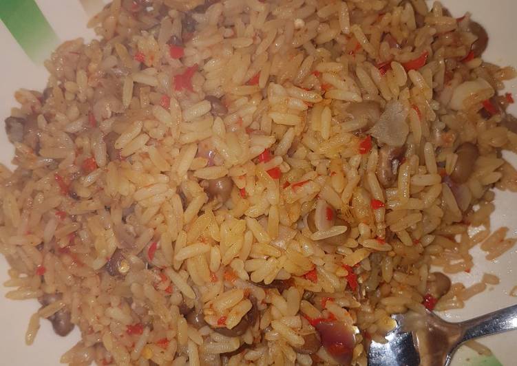 Step-by-Step Guide to Prepare Appetizing Jollof rice and beans | This is Recipe So Tasty You Must Undertake Now !!