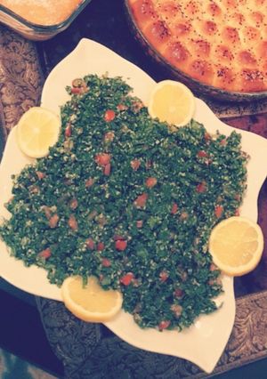 صورة لوصفة تبولة على طريقتي