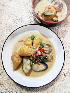Foto resep Terong Tahu Pong Kuah Santan