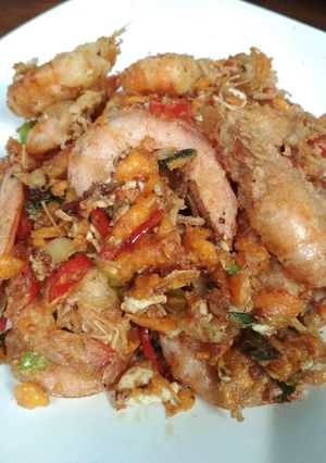 Foto resep Udang telur asin
