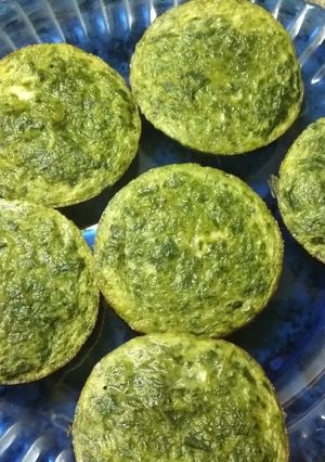 Una foto de Muffins de acelga