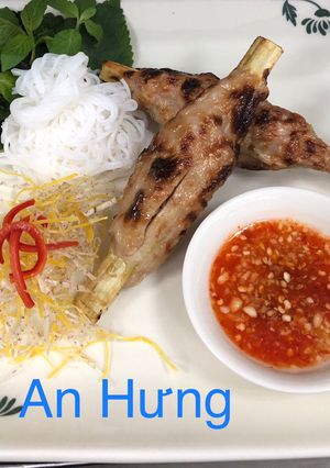Hình của món Chạo Cá Thát Lác.