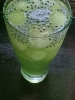 Foto resep Es Melon Selasih