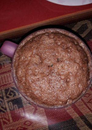 Una foto de Torta en taza al microondas