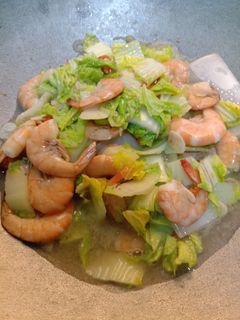 Foto resep Tumis Sawi Putih + Udang