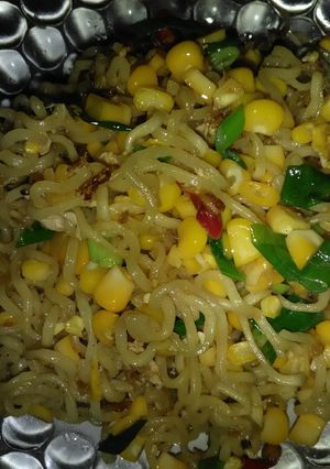 Foto resep Indomie goreng jagung manis.