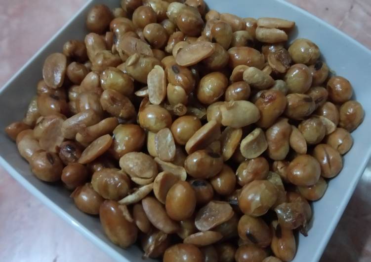 Langkah Mudah untuk Menyiapkan 4) Kacang Kedelai Goreng, Enak