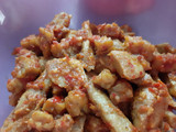 Otak2 Ikan dan Tempe masak pedas