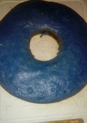 Una foto de Bizcocho azul