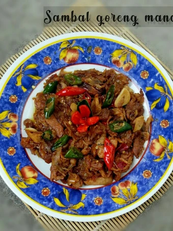 Langkah Mudah untuk Menyiapkan Resep Sambal goreng mandai bumbu simpel yang Enak Banget Anti Ribet, Mantap