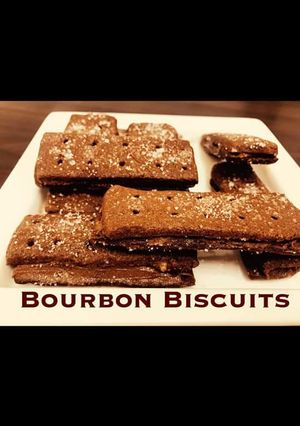 A picture of Bourbon Biscuits.