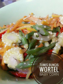 Foto resep Tumis Buncis Wortel Baby Corn