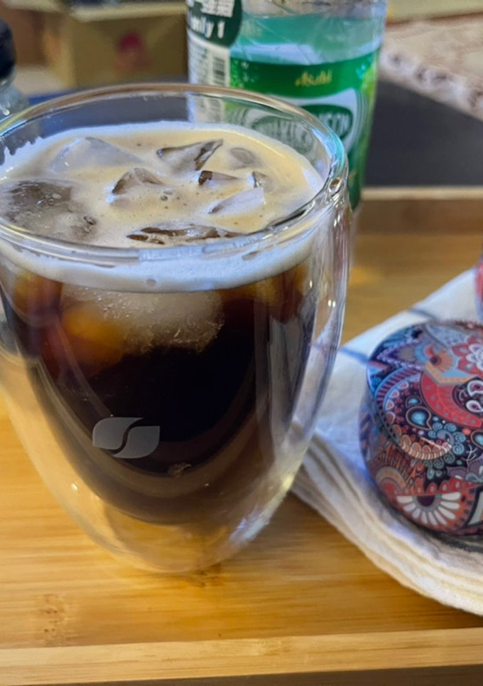 漬梅咖啡氣泡飲 的食譜成品照片