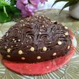 Heart chocolate cake
