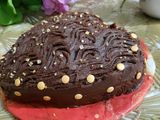 Heart chocolate cake