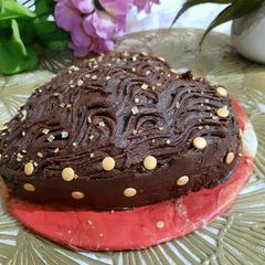 A picture of Heart chocolate cake.
