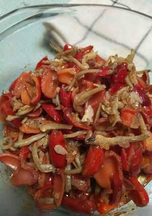 Foto resep Tumis kulit melinjo dan teri