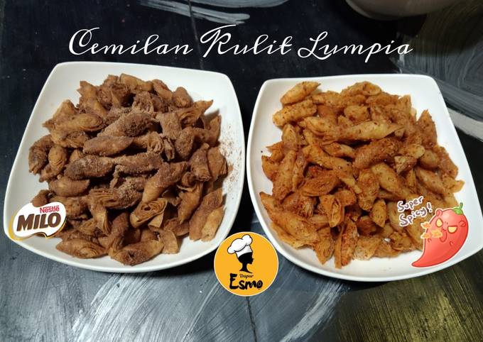 Resep Cemilan Kulit Lumpia Pedas Dan Manis Oleh Dapur Esmo Cookpad