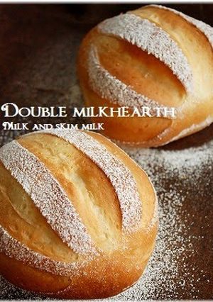 A picture of Double Milk Hearth Bread.