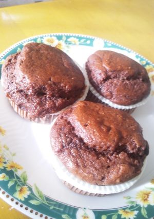 A picture of Tofu Chocolate Chip Muffins.