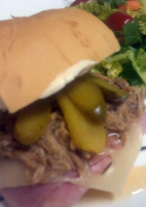 A picture of 2smile Cuban sandwich.
