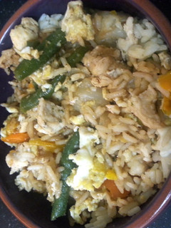 A picture of Homemade Chicken Fried Rice.