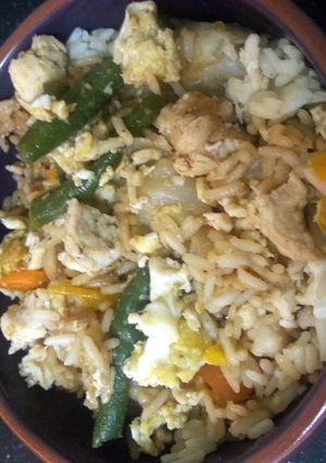 A picture of Homemade Chicken Fried Rice.