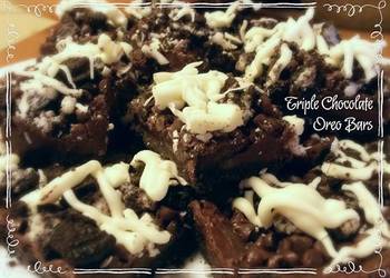 Latest Recipe  Triple Chocolate Oreo Bars  Delicious Steady
