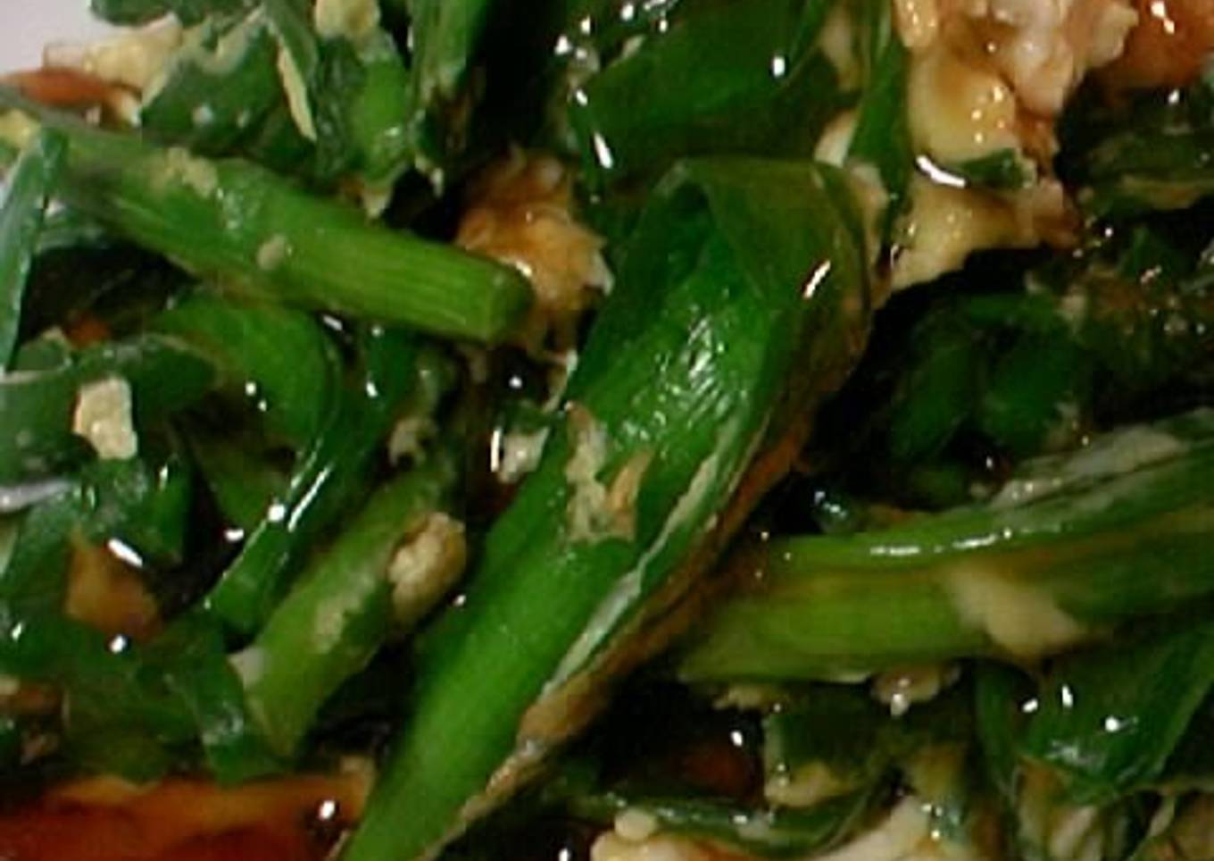 Chinese Chive Omelette with Thick Ankake Sauce