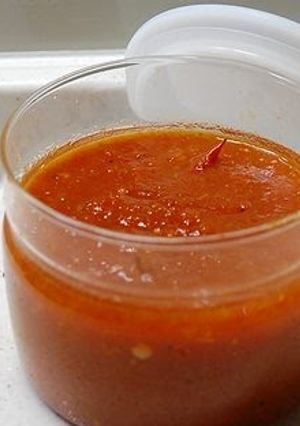 A picture of Hand Made Tomato Ketchup (Purée).