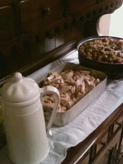 A picture of Mum's Sausage Stuffing.