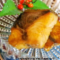 A picture of Soy Sauce Koji Teriyaki Glaze for Pan-fried Amberjack.