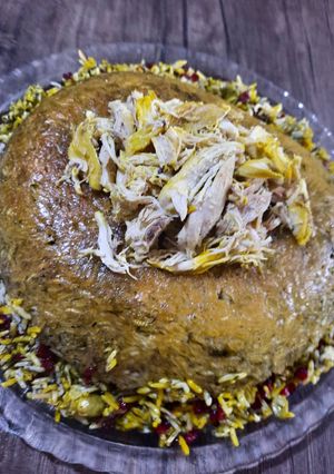 عکسی از دستور باقالی پلو با مرغ
