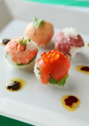 A picture of Italian Temari Sushi.