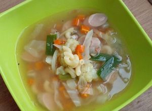 Foto resep Sup makaroni la fonte