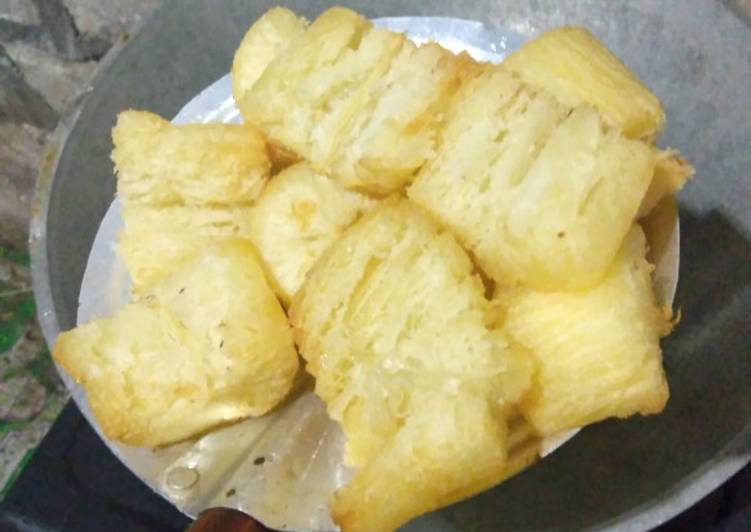 Resep Singkong goreng empuk & merekah oleh Ofie Timmy