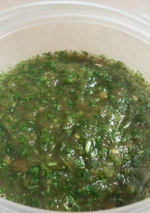 A picture of Salsa Verde/ Green Salsa.