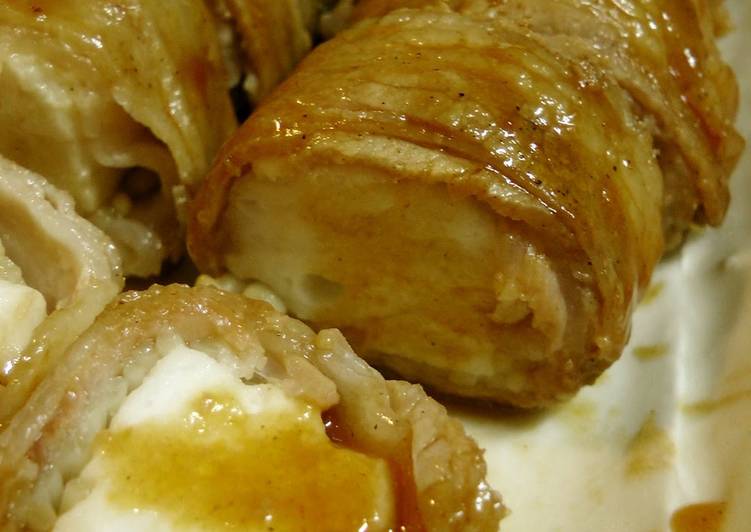 Recipe of Quick Hanpen Wrapped in Sliced Pork Belly