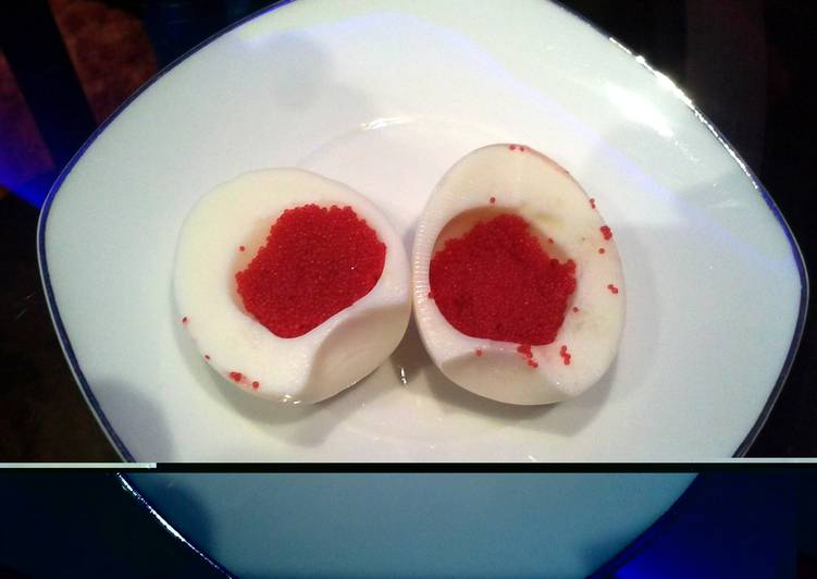 Easiest Way to Make Any-night-of-the-week low-cal caviar stuffed eggs