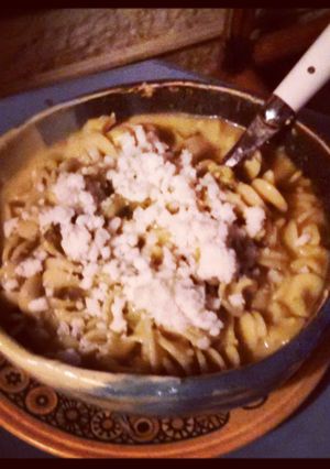 A picture of Lilhpster's Vegan Feta Cream Sauce Pasta.