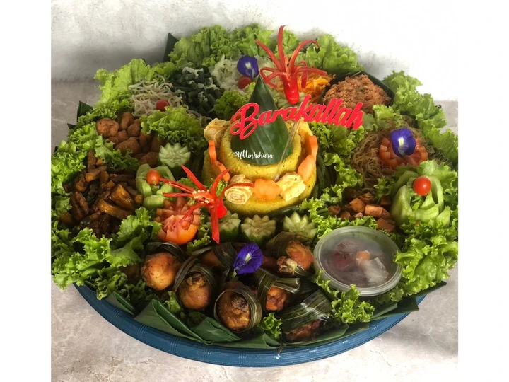 Cara Mudah Membuat Resep 326. Menghias Tumpeng Sederhana yang Lezat Anti Ribet, Mantap