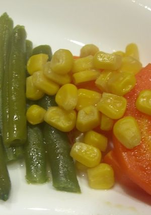 A picture of Colorful 10-Minute Vegetables Glacés in the Microwave.