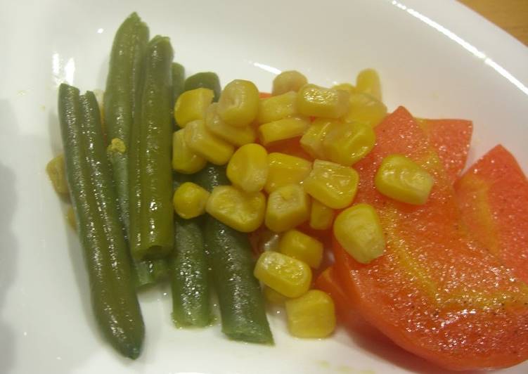 Fresh Colorful 10-Minute Vegetables Glacés in the Microwave